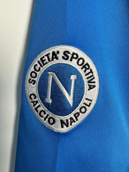 Man's Retro Long Sleeve Napoli Team - 1987/88