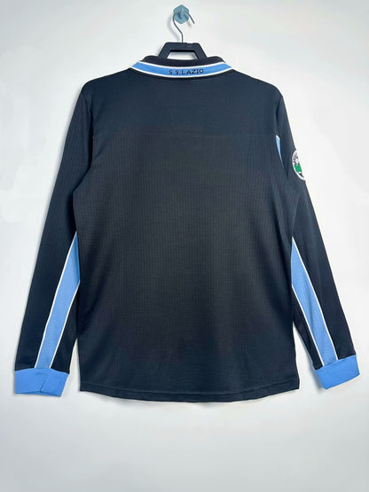 Man's Retro Long Sleeve Lazio Team Away - 1998/99