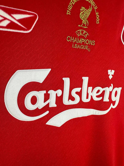 Man's Retro Long Sleeve Liverpool Team Home - 2004/2005