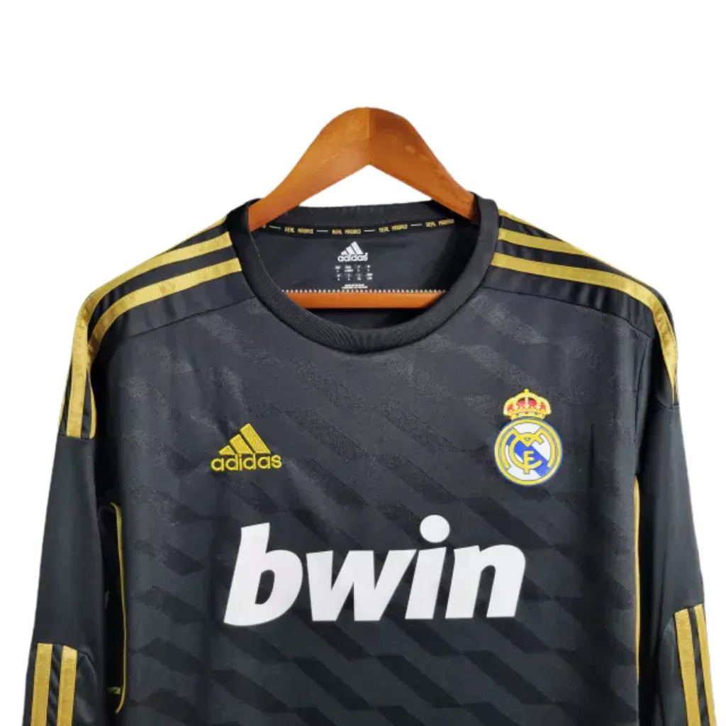 Retro Long Sleeve Real Madrid Adidas Black - 2012