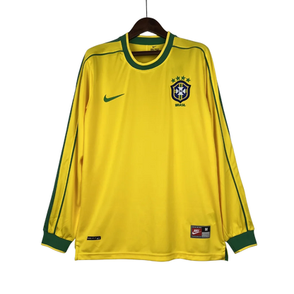 Long Sleeve Retro Brazil National Team 1998