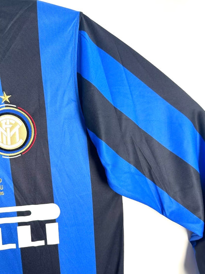 Man's Retro Long Sleeve Internazionale Milano Team Home - 2010