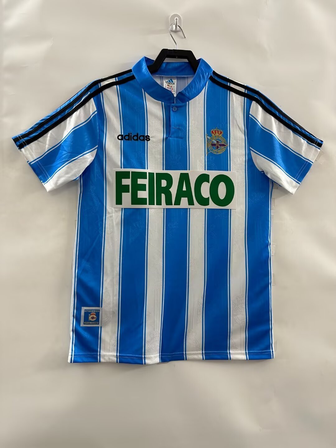 Man's Jersey Retro Deportivo La Coruña Team Home - 1997/1988