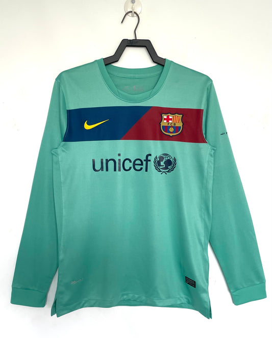 Man's Retro Long Sleeve Barcelona Team Away - 2010/11