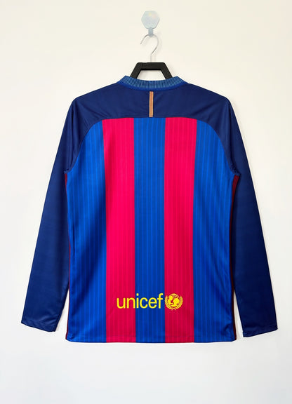 Man's Retro Long Sleeve Barcelona Team - 2016/17
