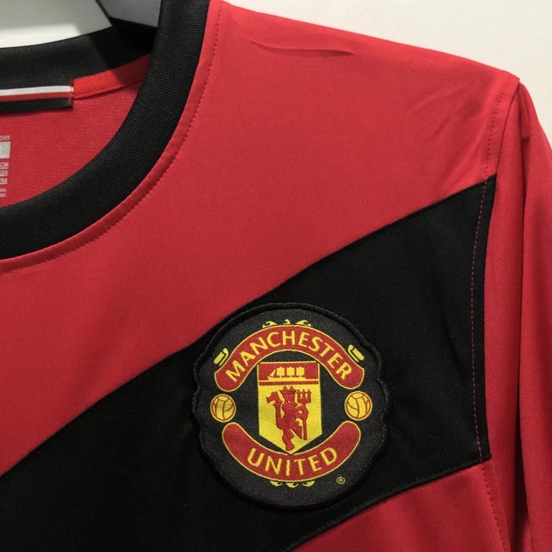 Man's Retro Long Sleeve Manchester United Team Home - 2010