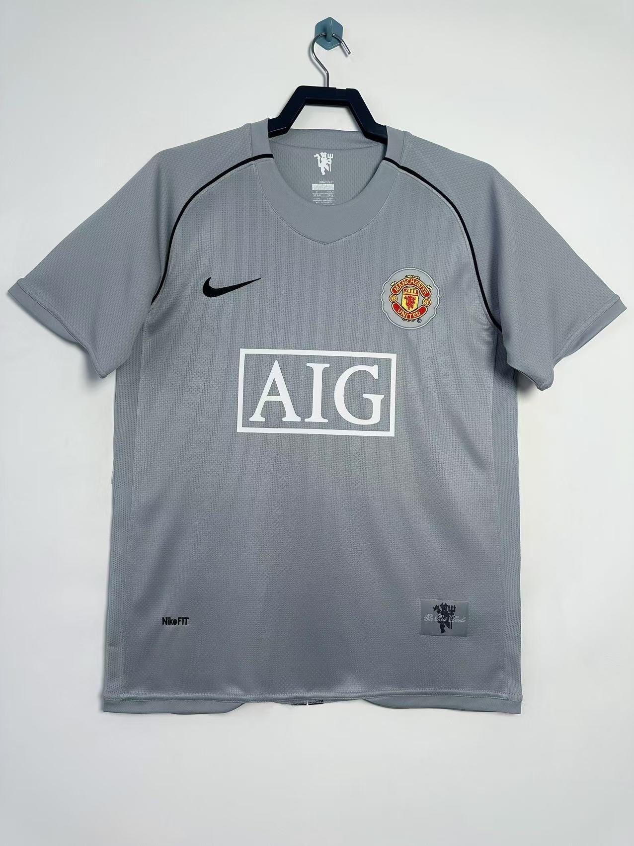 Man's Retro Jersey Manchester United Team Grey GK - 2007/08