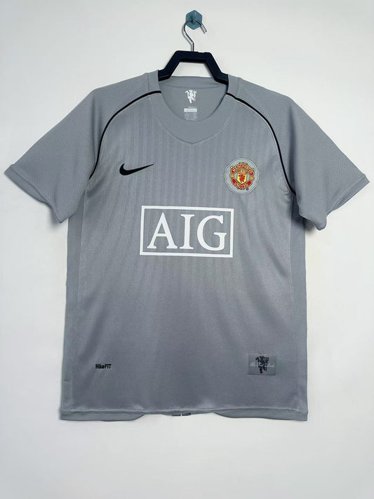 Man's Retro Jersey Manchester United Team Grey GK - 2007/08