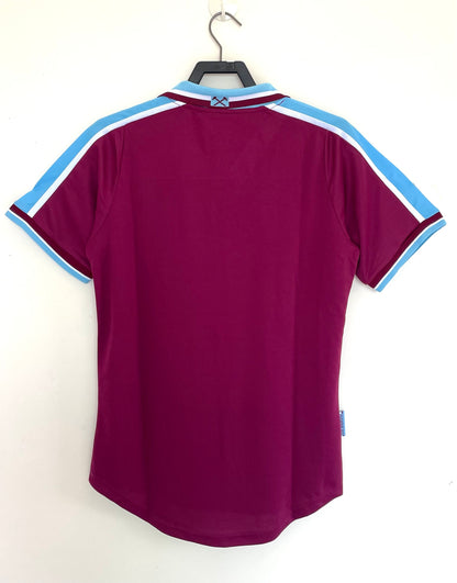 Man's Retro Jersey West Ham Team Home - 1999/01