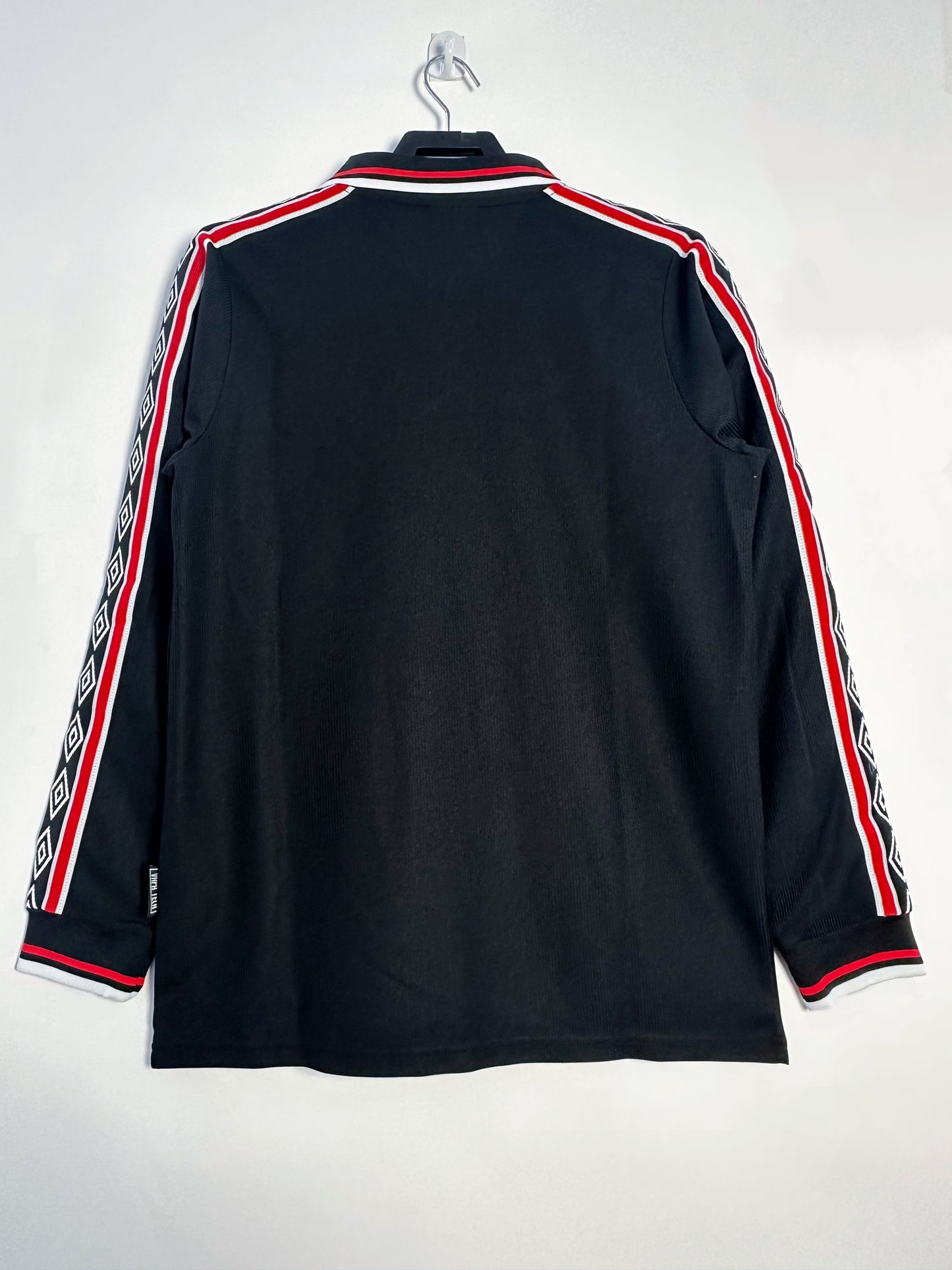 Retro Long Sleeve Manchester United Home Black - 1998