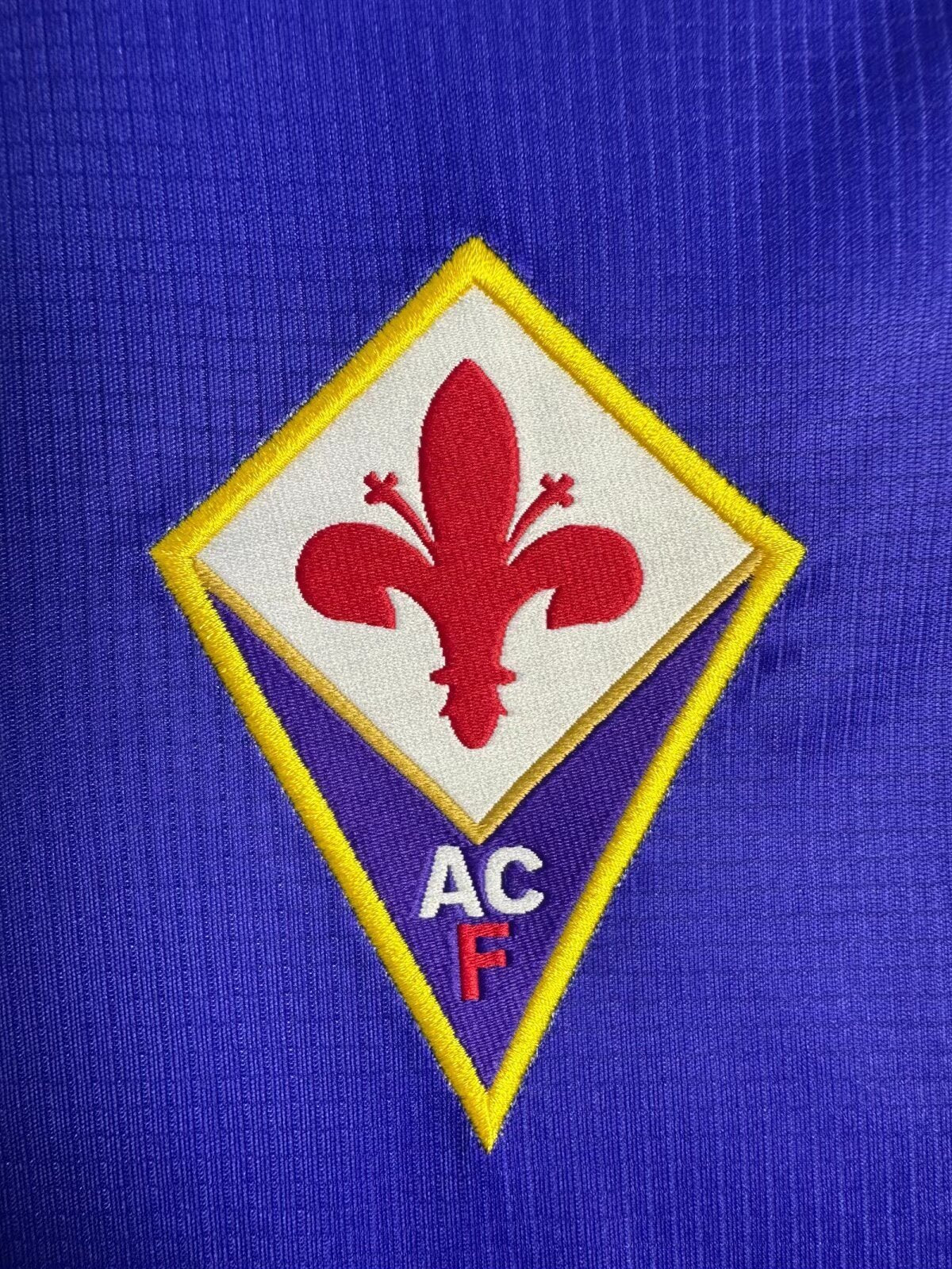 Man's Retro Long Sleeve Fiorentina Team Home - 1998/99