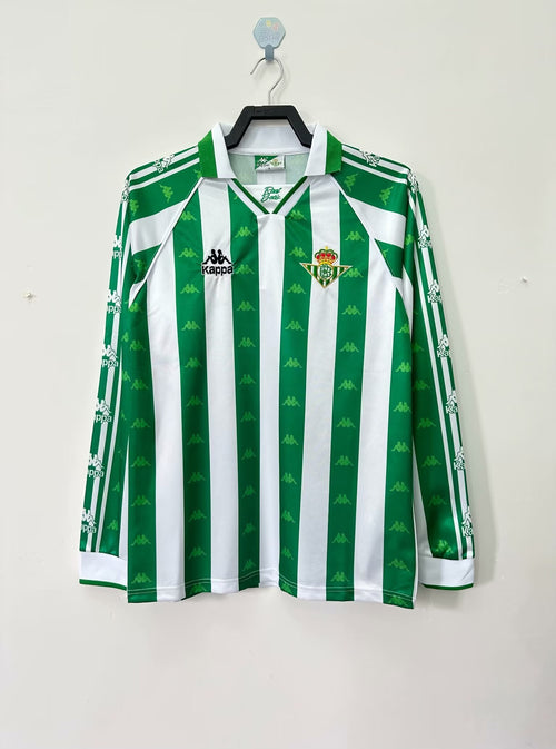 Man's Retro Long Sleeve Real Betis Team - 1995/97