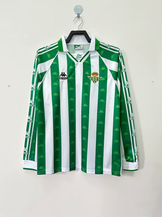Man's Retro Long Sleeve Real Betis Team - 1995/97