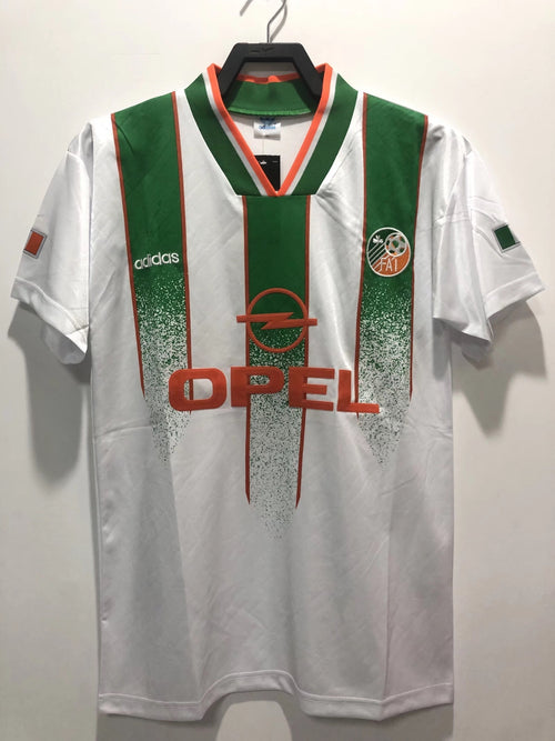 Man's Retro Jersey Ireland National Team Away With Sponsors - 1994