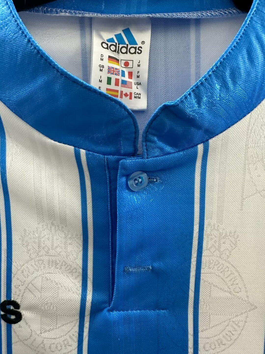 Man's Jersey Retro Deportivo La Coruña Team Home - 1997/1988