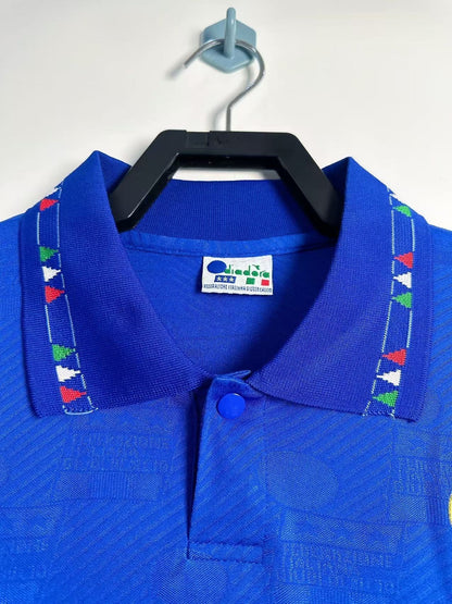 Man's Retro Long Sleeve Italy National Team Home - 1994