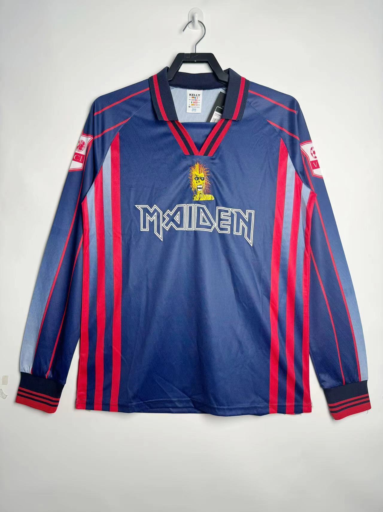 Man's Retro Long Sleeve West Ham Team Home - 1998