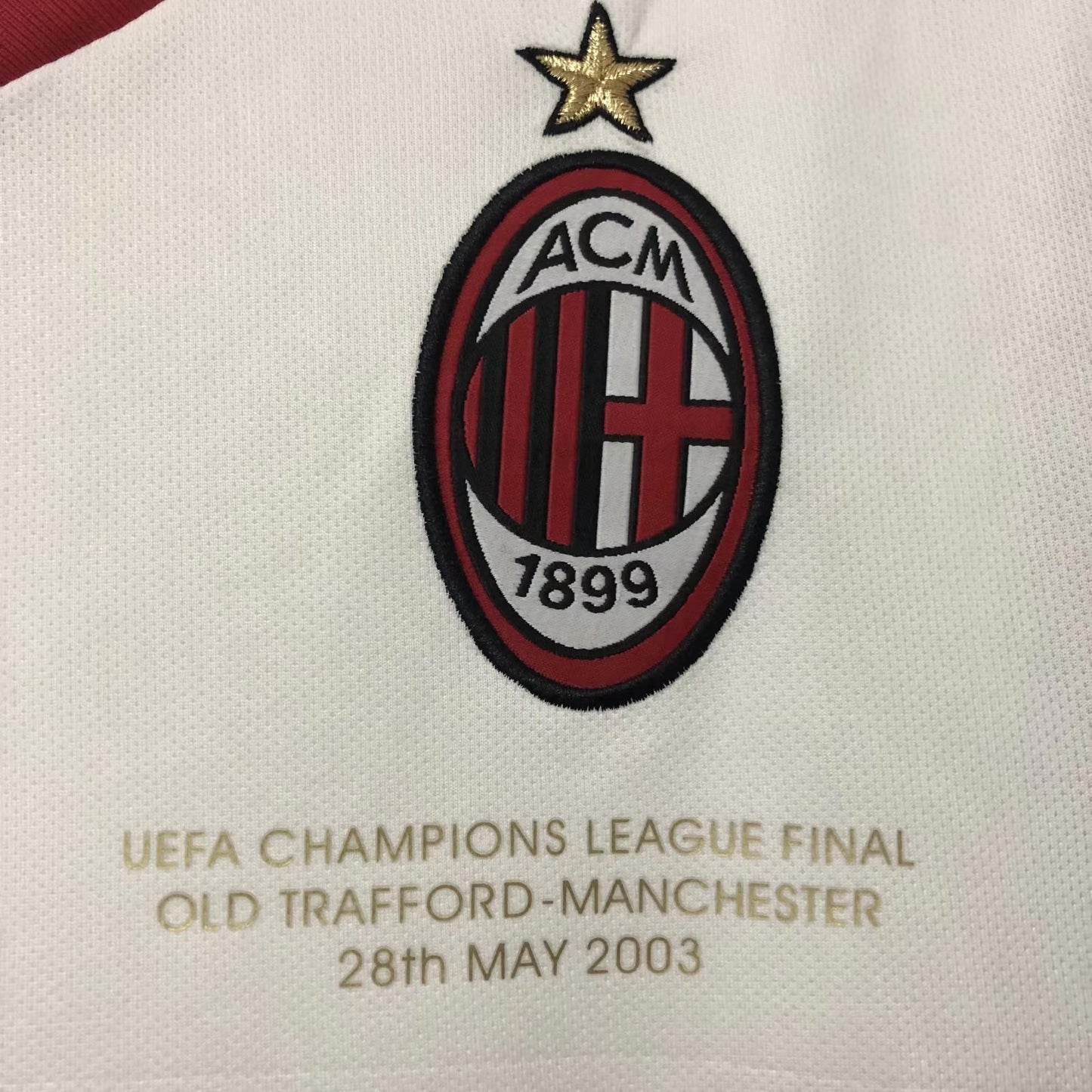 Man's Retro Jersey Milan Team - 2002