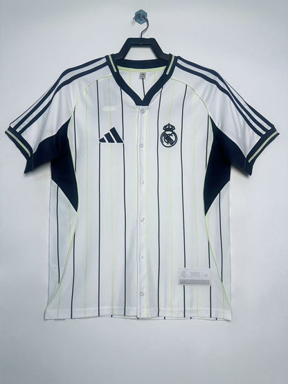 Man's Retro Jersey Real Madrid Team Baseball - 2025