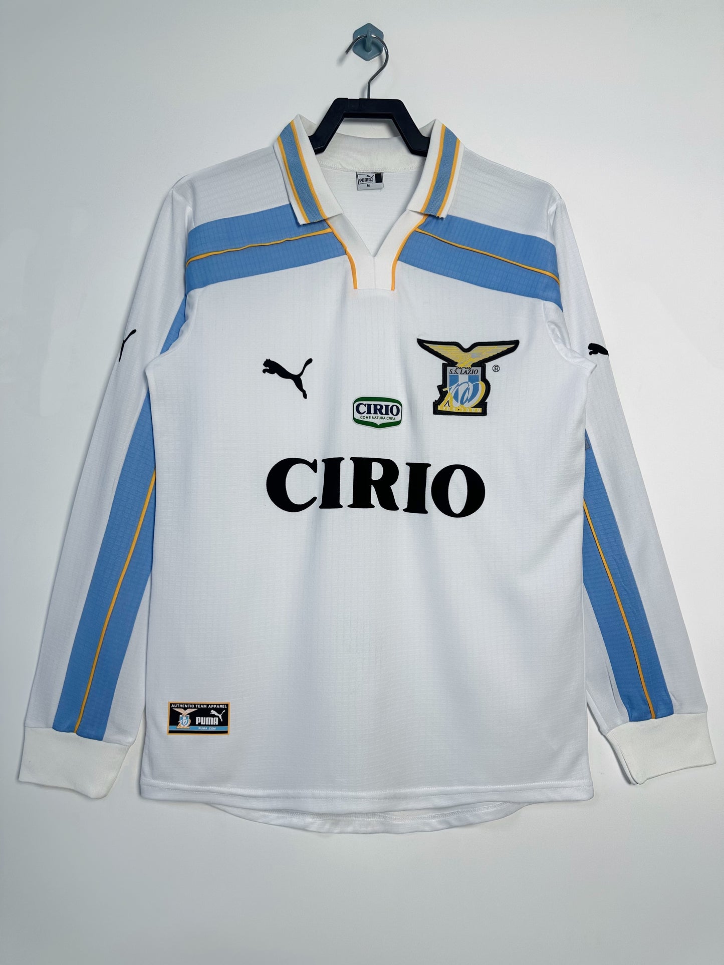 Man's Retro Long Sleeve Lazio Team - 1998/00