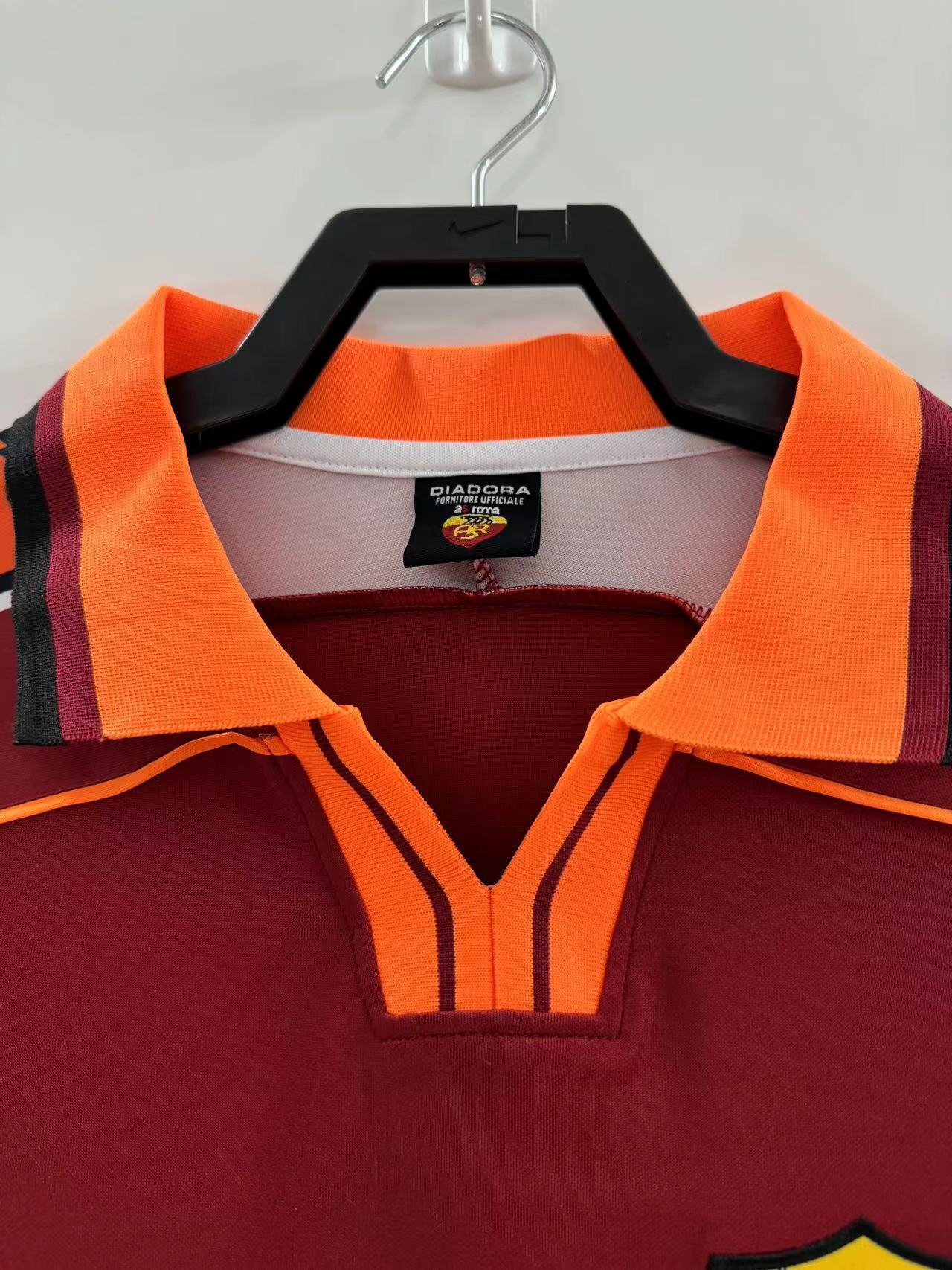 Man's Retro Jersey Roma Team - 1998/1999