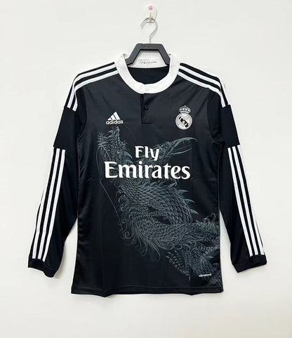 Man's Retro Long Sleeve Real Madrid Team - 2014/15