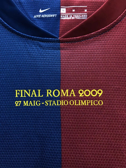 Man's Retro Jersey Barcelona Team Champions League Home - 2008/09