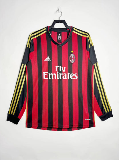 Man's Retro Long Sleeve Milan Team - 2013/2014