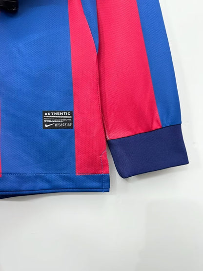 Man's Retro Long Sleeve Barcelona Team - 2010/11