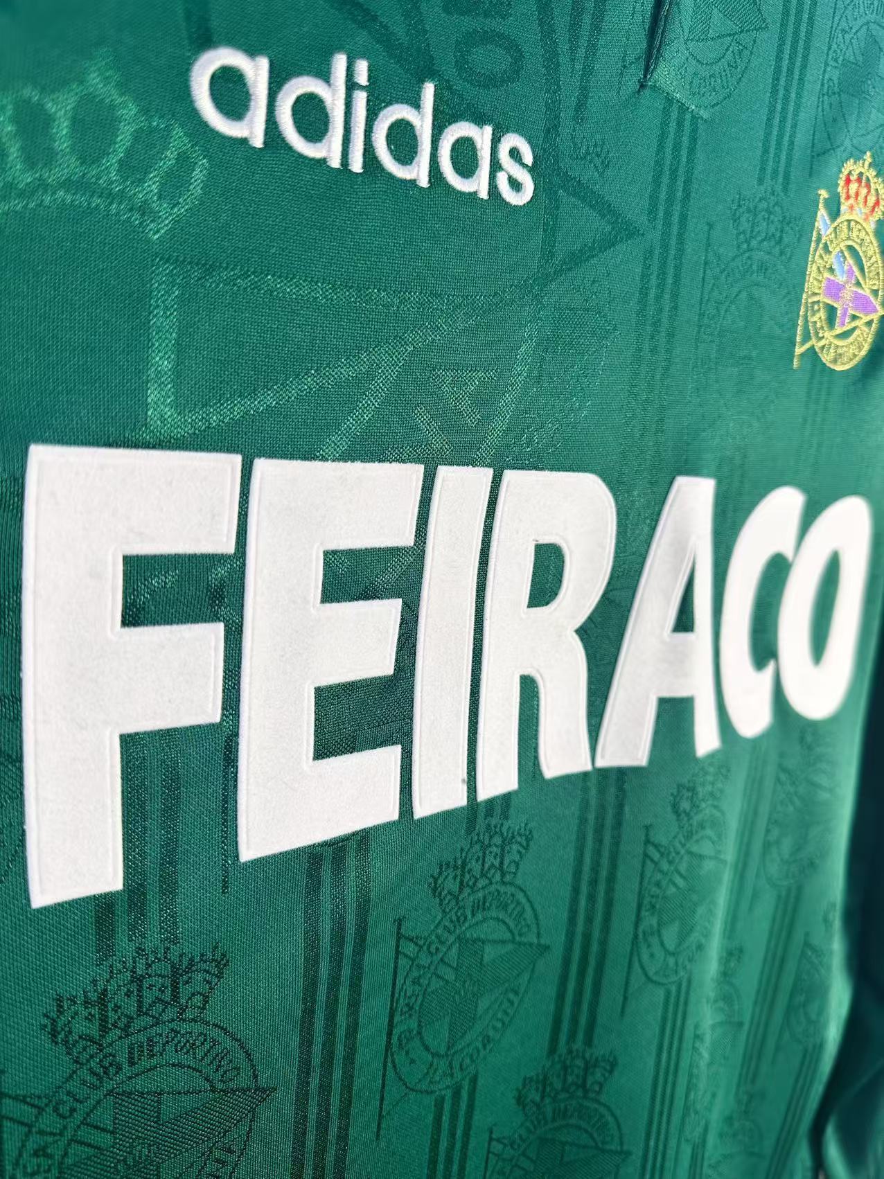 Man's Retro Long Sleeve Deportivo La Coruna Team - 1999/00