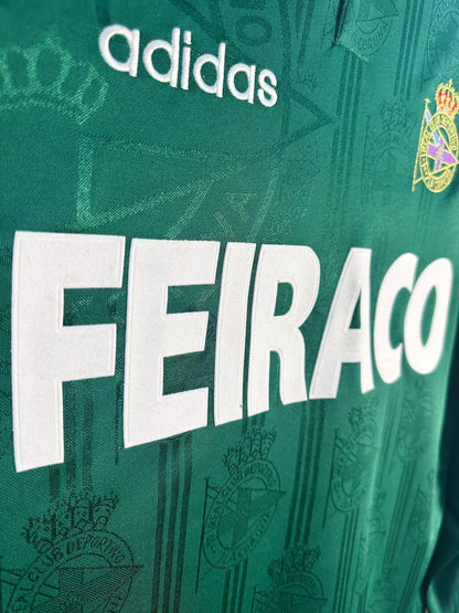 Man's Retro Long Sleeve Deportivo La Coruna Team - 1999/00
