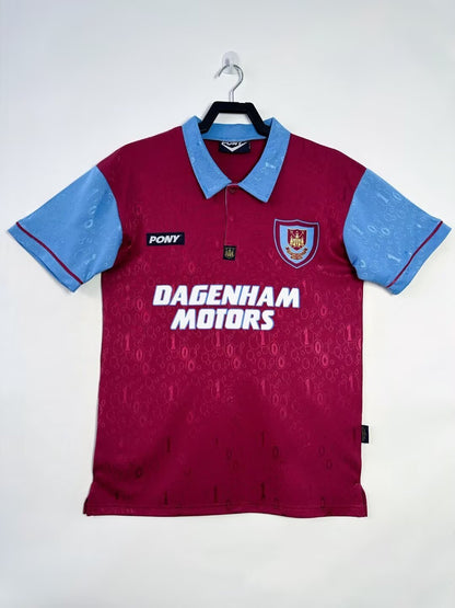 Man's Retro Jersey West Ham Team Home - 1995/97