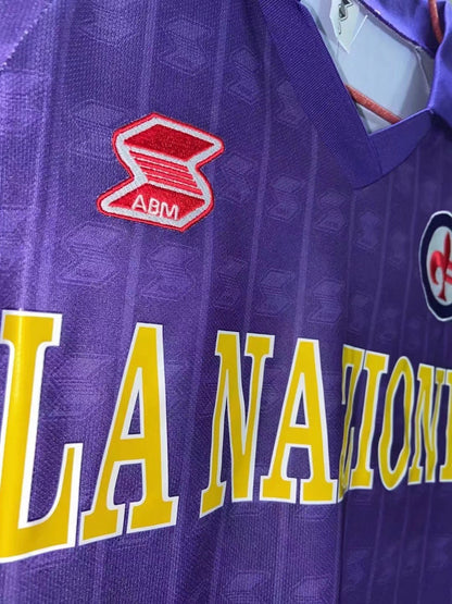 Man's Retro Jersey Fiorentina Team Home - 1989/90