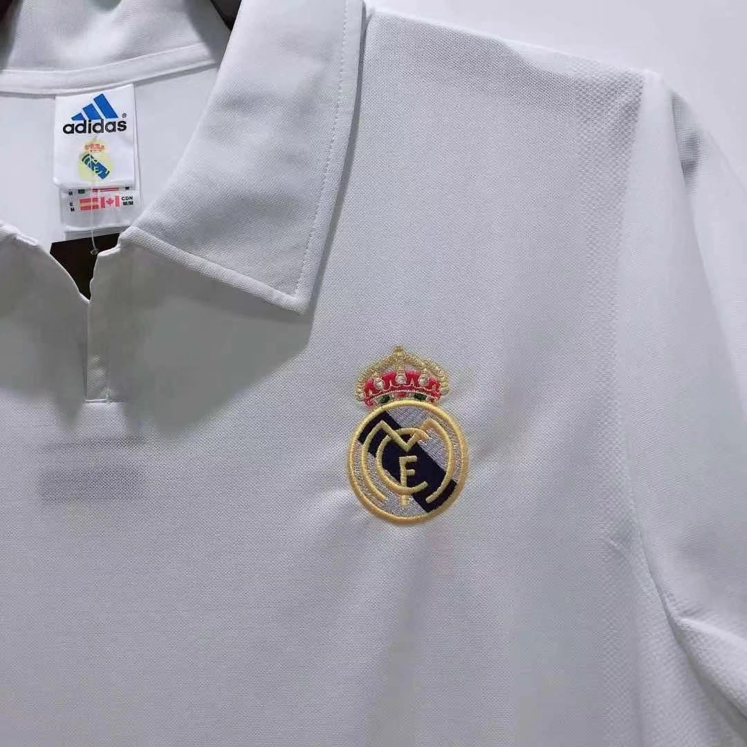 Man's Retro Jersey Real Madrid Team Champions League Home - 2002/03