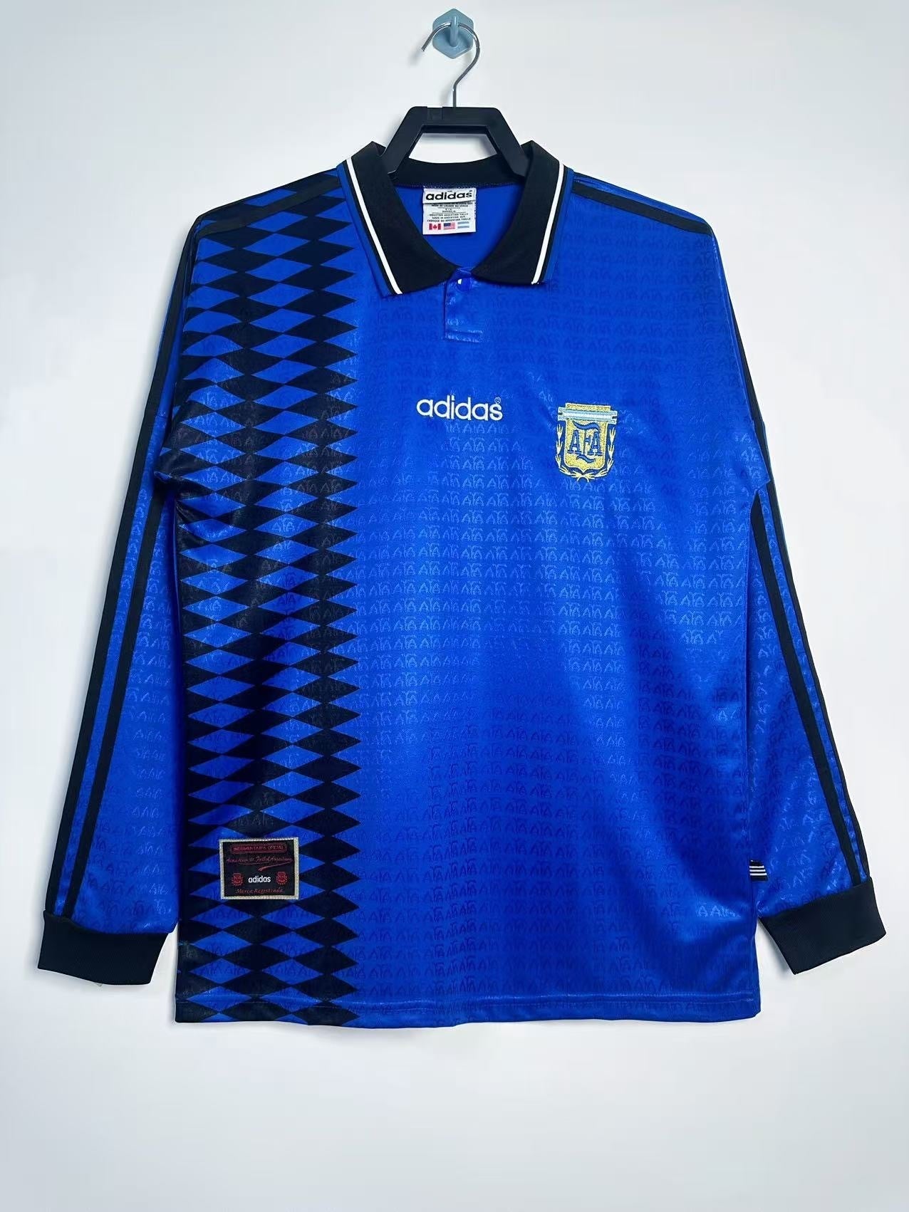 Man's Retro Long Sleeve Argentina National Team Away - 1994