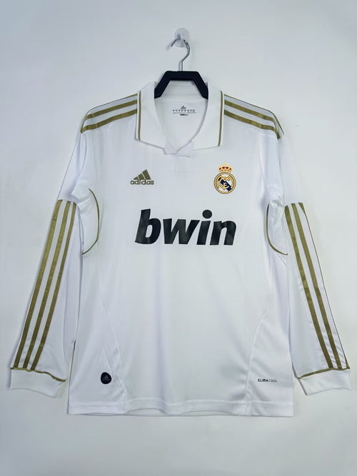Retro Long Sleeve Real Madrid Adidas Home - 2011/12