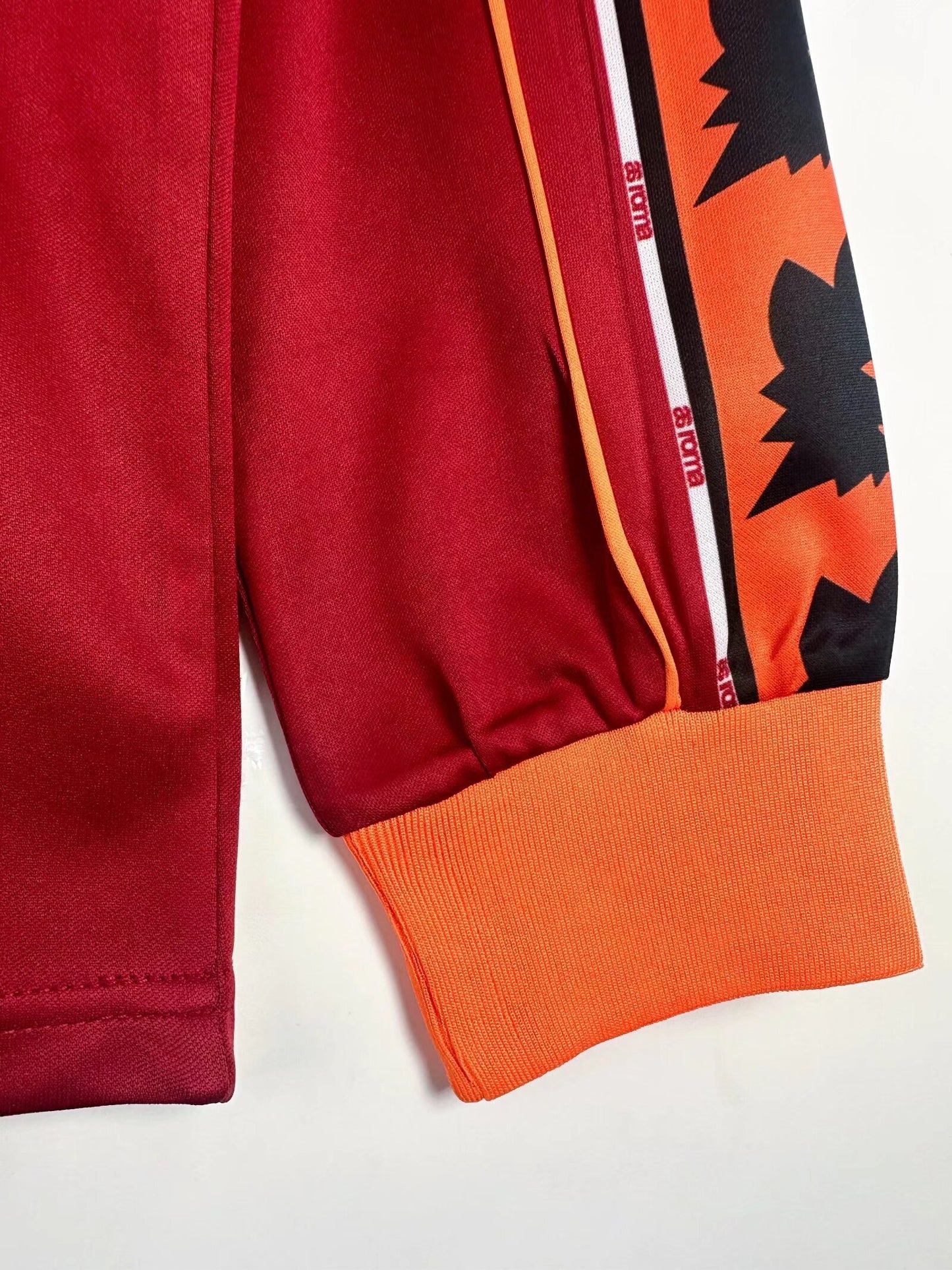 Man's Retro Long Sleeve Roma Team Home - 1998/99