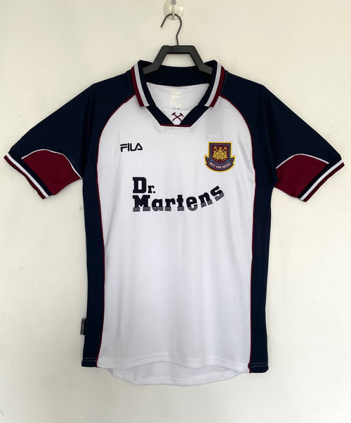 Man's Retro Jersey West Ham Team Away - 1999/01