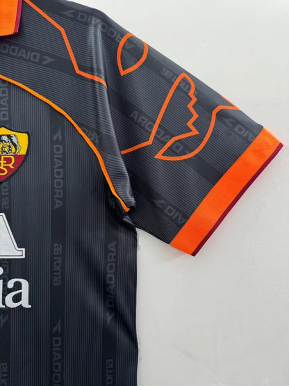 Man's Retro Jersey Roma Team Black - 1999/2000