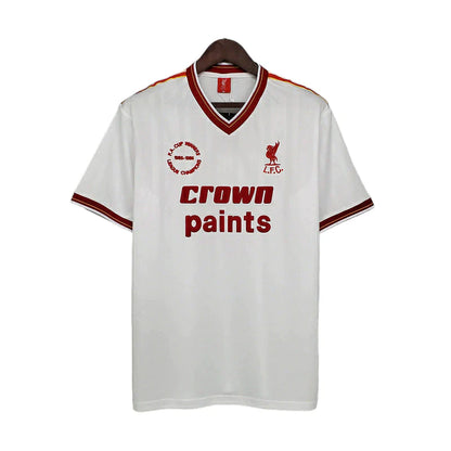 Man's Jersey Retro Liverpool Branca - 1985/1986