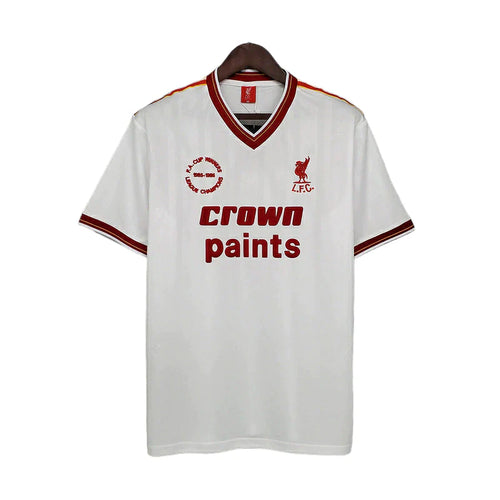 Man's Jersey Retro Liverpool Branca - 1985/1986