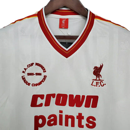 Man's Jersey Retro Liverpool Branca - 1985/1986
