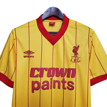 Man's Jersey Retro Liverpool Amarela - 1984