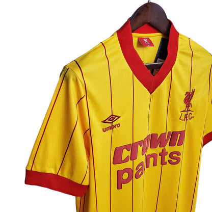 Man's Jersey Retro Liverpool Amarela - 1984
