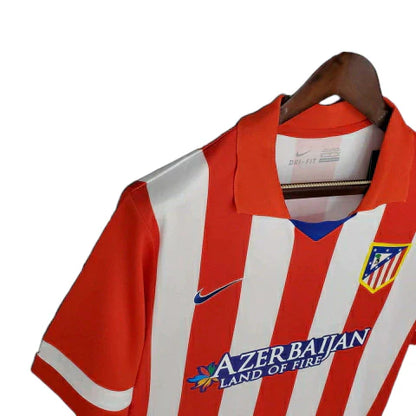 Man's Jersey Retro Atlético de Madrid Branca e Vermelha - 2013/2014