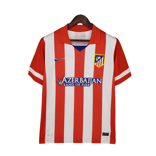 Man's Jersey Retro Atlético de Madrid Branca e Vermelha - 2013/2014
